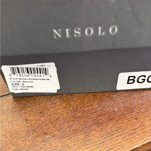 NISOLO Huarache Sandal in Almond 8 NEW - Picture 6 of 6